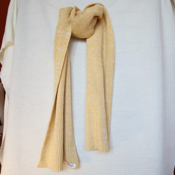 Zebra scarf yellow
